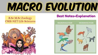 Macro Evolution-Best Notes & Explanation | M.Sc B.Sc Zoology |CSIR NET life sciences|micro evolution