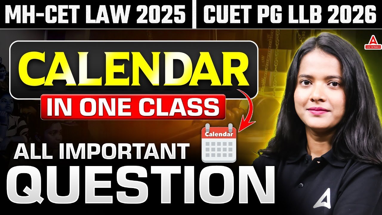 logical Reasoning Calendar Class | MHCET Law 2025 & CUET PG LLB 2026 ...