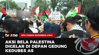 Ratusan Ribu Warga Gelar Aksi Bela Palestina Di Depan Gedung Kedubes As Akip Tvone