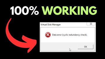 Fix Data Error Cyclic Redundancy Check