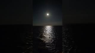 moon over the bay of Biscay