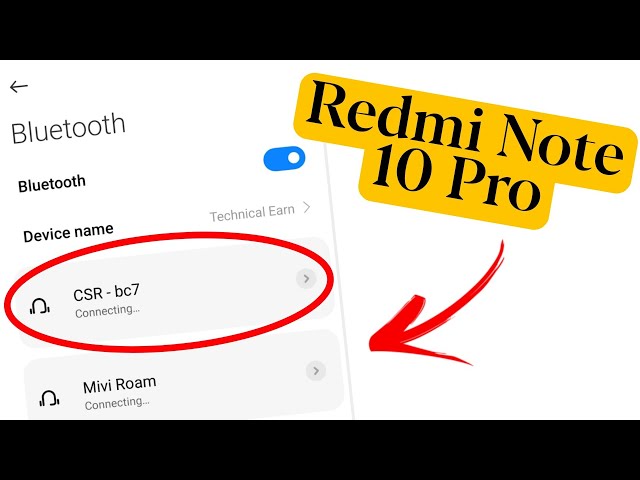 Redmi Note 10 Pro Bluetooth Not Working Problem | How To Fix Bluetooth  Problem In Redmi Note 10 Pro - Youtube