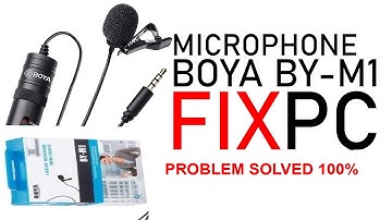 How to connect Boya M1 microphone to pc and configure settings 2022