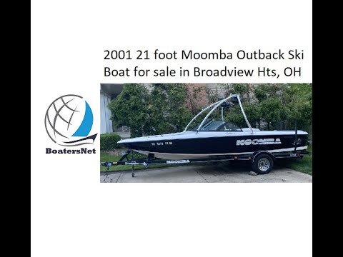 2001 21 foot Moomba Outback Ski Boat for sale in Broadview Hts, OH. $21,500. @BoatersNetVideos