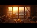 Cozy Beach House at Sunset Live 🌅  Ocean Waves | Relaxing Ambience