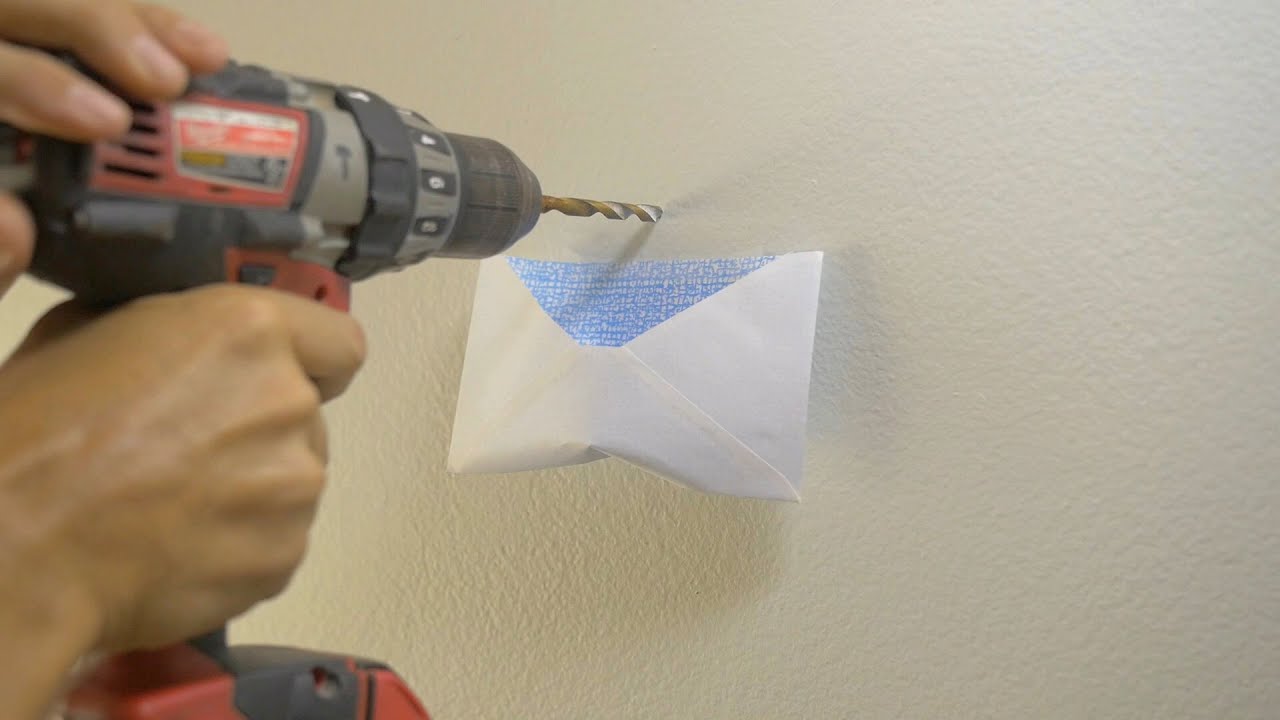 Brilliant Home Hack Drilling A Hole Without The Mess Drill Hacks Mess
