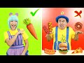 🥦🍅Healthy Food vs Junk Food 🍔🌭 + More | Good Habits |🍐Nursery Rhymes and Kids Songs | Tigi Boo