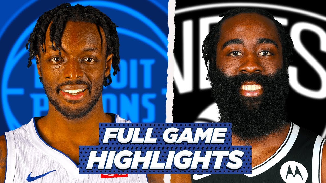 PISTONS at NETS FULL GAME HIGHLIGHTS 2021 NBA Season YouTube