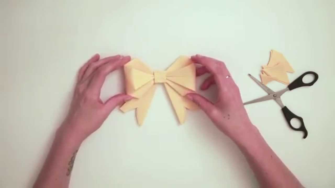 Origami : Noeud de ruban  Nœud en papier, Origami, Idée origami