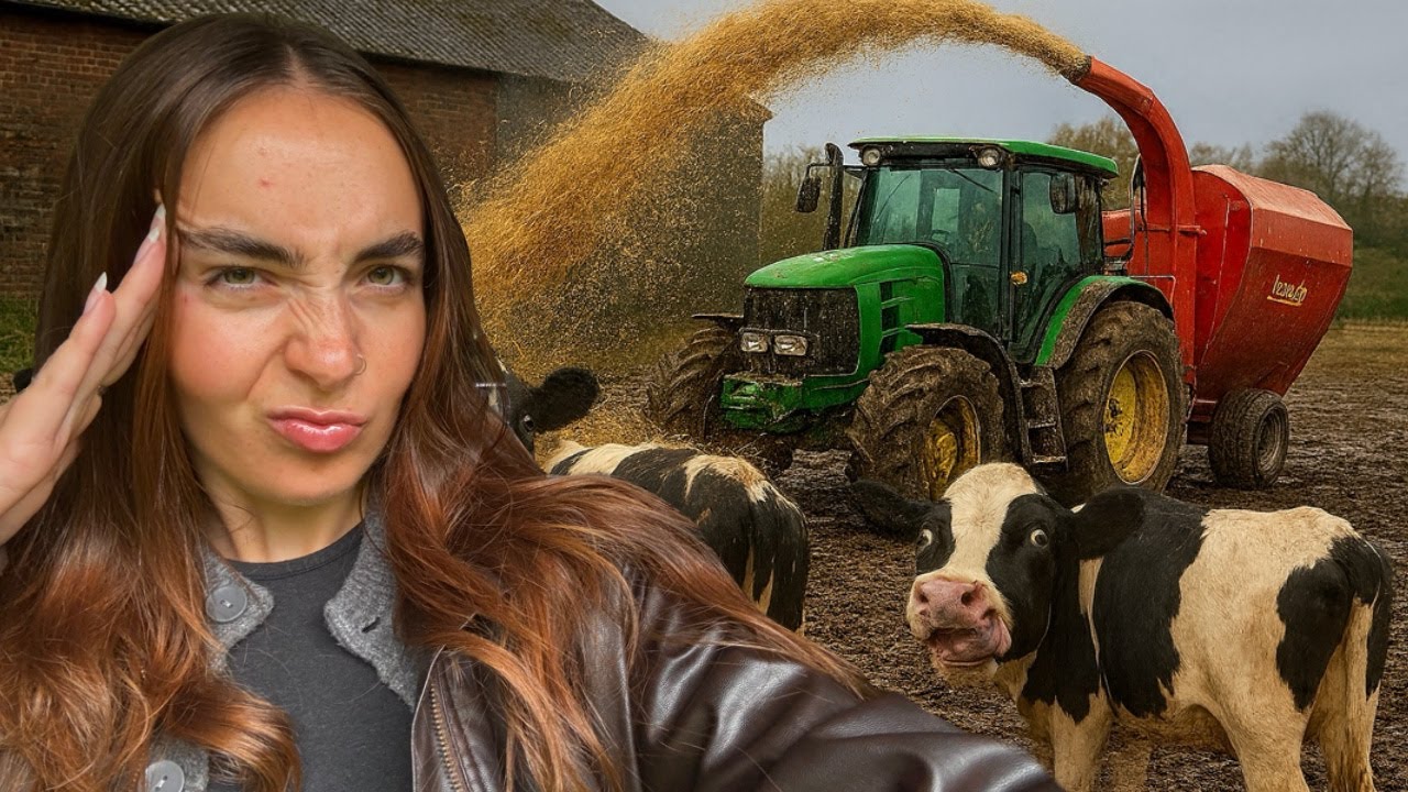 A Week In The Life of a British Farm Girl | Tractor Work & Wild Cattle ...