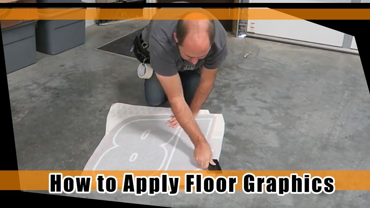 How To Apply Floor Decals Youtube