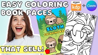 How to Make Coloring Book Interiors for Amazon KDP using Canva (with EXTRA BONUS tips!)