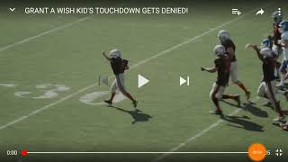 Grant a wish kid gets denied (hilarious)