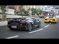 45+ Lamborghinis Arriving in Monaco - Murcielago SV, Aventador SVJ, Huracan EVO, Superleggera, Urus