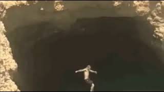 cliff jumping