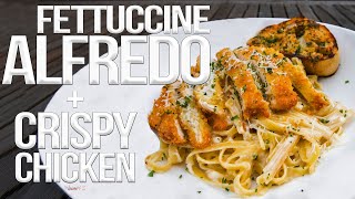 The Best Fettuccine Alfredo with Chicken | SAM THE COOKING GUY 4K