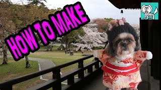 二足歩行 風 犬の 着物 衣装作り方【 nideru 】how to make dog cosplay costume