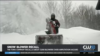 Safety Issue Causes Recall on Toro Snowblowers