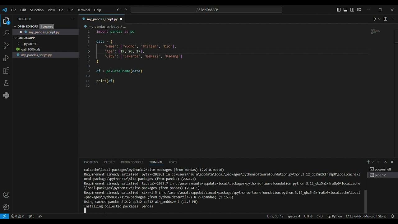 How to Install Pandas in Visual Code - YouTube
