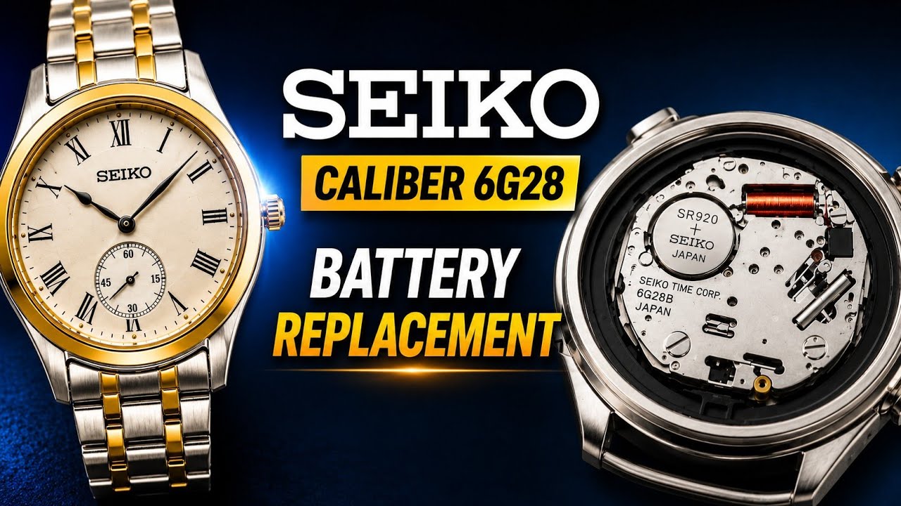 How to Replace the Battery in a Seiko Caliber 6G28 | Complete Step