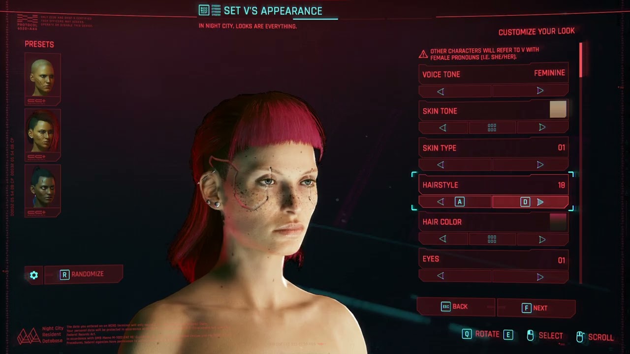 Cyberpunk 2077 | Creating my in-game Avatar | PC Game-play | Part 1