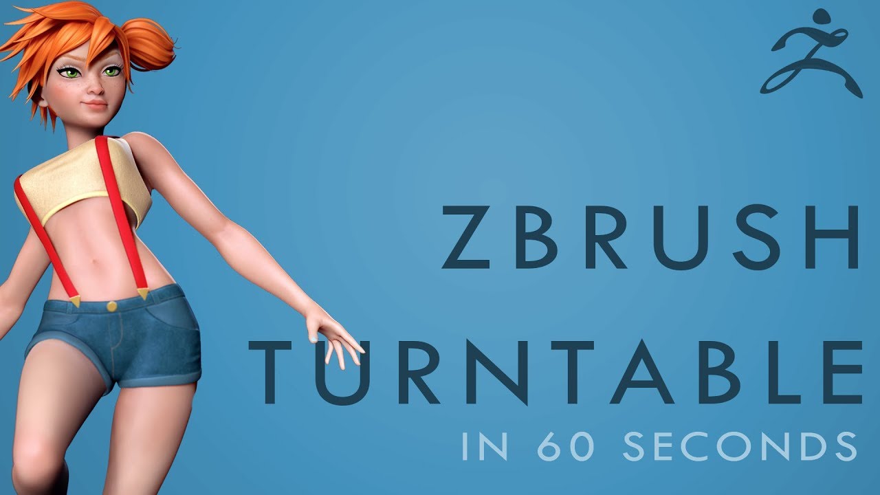 how to turntable in zbrush