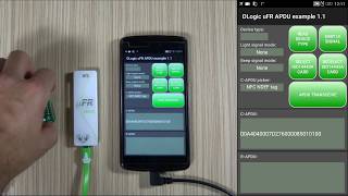 APDU software with SDK for NFC Reader uFR Nano running on Android phone screenshot 3