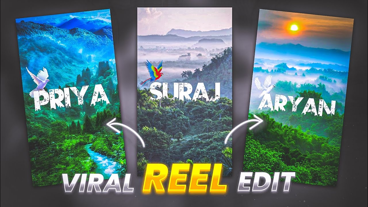 Trending Viral Name Art Video Editing In Capcut | Video Editing | How ...