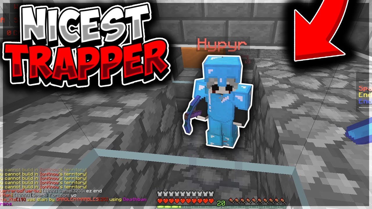 the nicest 2 high trapper of all time *1dtr* | Minecraft HCF