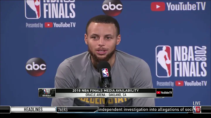 Steph Curry 2018 NBA Finals Media Day | Cavs Vs Warriors Game 1 Preview