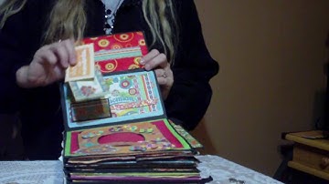 graphic 45 Bohemian Bazaar mini album in a house