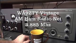wa9zty vintage ham radio net 3885 am amateur morning with coffee