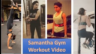 #Samantha Gym Video Part-1 #workout #Silambattam #Gym #weight lifting