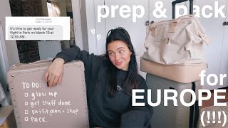the ULTIMATE travel prep & pack vlog (for 2 weeks in EUROPE)