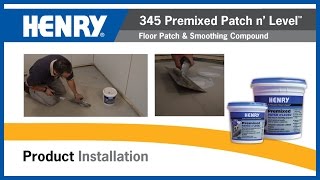 Henry 345 1 Qt. Pre-Mixed Patch and Level 12063 - The Home Depot