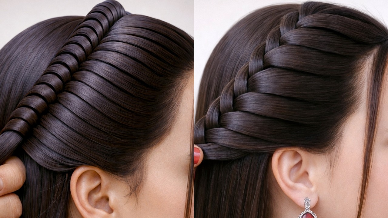 Урок по созданию красивой и элегантной прически | Простая прическа для девочек | Прическа для веч...
