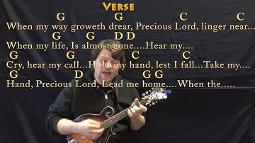 Precious Lord, Take My Hand (Hymn) Mandolin Cover Lesson in G with Chords/Lyrics