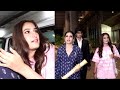 Raveena Tandon With Daughter Rasha Return Mumbai From Receviving Padma Shri