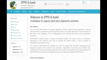The  EPPO-Q-bank database