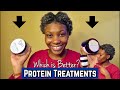 Comparing Protein Treatments | TGIN Reconstructor  vs. Curly Temple Banana Smoothie |