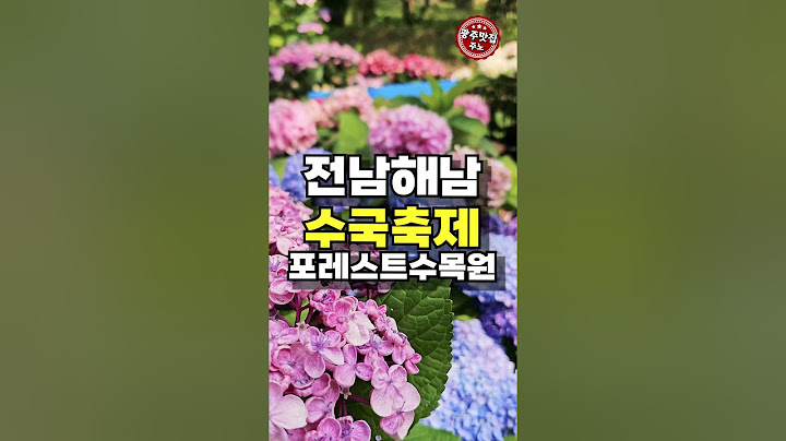 국내 전남 여행 가볼 만한 곳 해남 수국축제 #광주근교 #해남여행 #수국축제