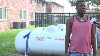 Neighbors say propane tanks are leaking causing hazard on Jacksonville s Northsi