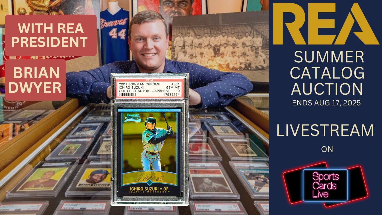 2001 Bowman Chrome Ichiro & More | REA 2025 Summer Auction Livestream