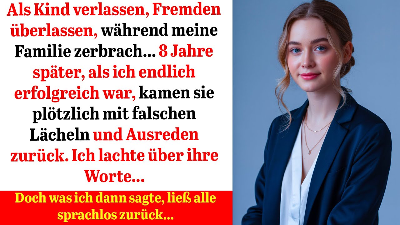 Verlassen & vergessen: Nach 8 Jahren Erfolg wollte meine Familie plötzlich zurück…
