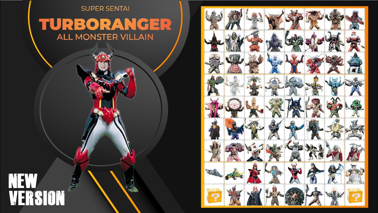 Turboranger All Monster Villain