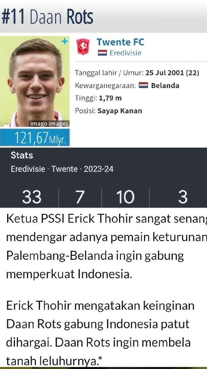 Striker Ganas Nyatakan siap bela Indonesia Keturunan Palembang - YouTube