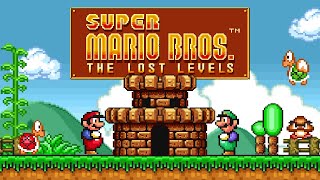 SMAS Super Mario Bros.: The Lost Levels (1993) SNES  Play as Luigi [TAS]