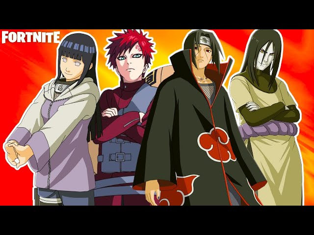 Naruto x Fortnite returns with Itachi, Gaara, and Orochimaru 