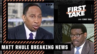 INCREDIBLE OR NOT?! Stephen A. & Michael Irvin react to Matt Rhule being fired! | First Take