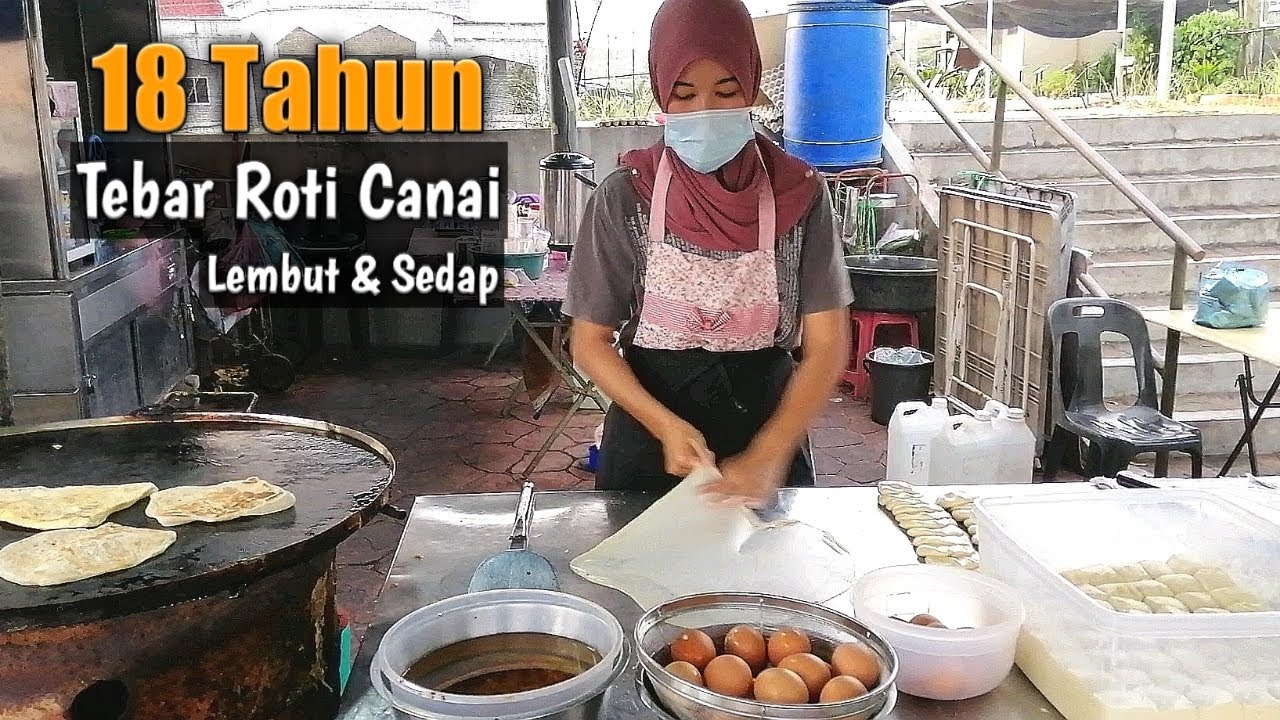 Anak M Nasir Mewarisi Kemahiran Tebar Roti Canai | Malaysian Street food